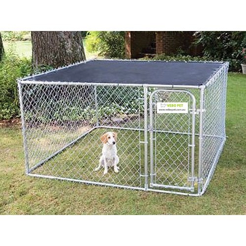 Dog Kennel Run Sun Covers Chainlink Vebo Pet Supplies Australia