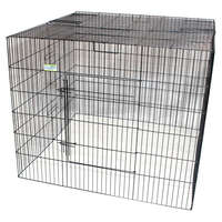 VEBO Metal Dog Pen Enclosure with Roof