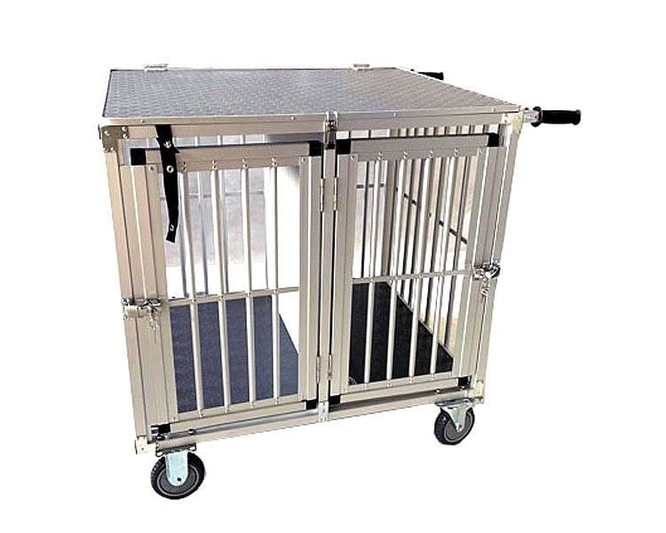 Aluminium Dog Show Trolley Deluxe 2 Berth Vebo Pet Online