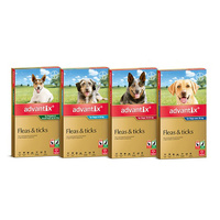 Pack of 6 Advantix Flea and Ticks Treatment for Dogs (4 sizes)