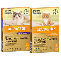 Advocate Flea and Heartworm Protection for Cats (6 Month Pack)