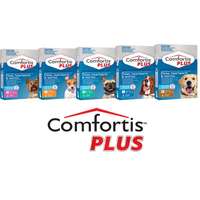 Pack of 6 Comfortis Plus (Panoramis) All-in-one Flea and Worm Control Tablets for Dogs (5 sizes)