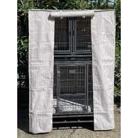 Water Resistant Canvas Cover for VEBO Double Deck Crates (Taupe)