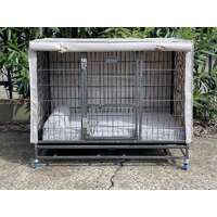 Water Resistant Canvas Cover for VEBO Stackable Cages (Taupe)