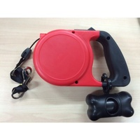 PetsNPals 5m Retractable Leash with Dog Waste Bags holder