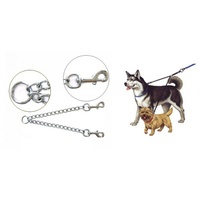 VEBO 2-way Coupler Chain Leash Attachment for Walking 2 Dogs (3 sizes)
