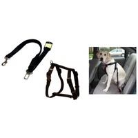 VEBO Car Seat Belt Leash and Harness Set for Dog (4 sizes)