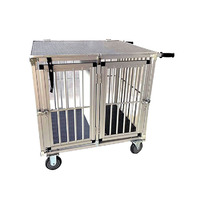 VEBO Deluxe 2 Berth Aluminium Dog Show Trolley (3 Sizes)