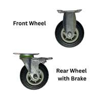 Replacement 5" Rubber Wheels for Vebo Show Trolleys