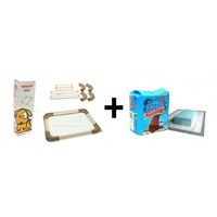 MAKAR Puppy Dog Toilet Training Pads + Tray Combo Pack