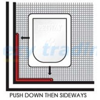 PETWAY L bracket for Insect Screen Pet Door Installations