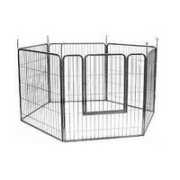 VEBO 6-panel Metal-tube Heavy-duty Dog Play Pen (3 sizes)