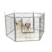 VEBO 6-panel Metal-tube Heavy-duty Dog Play Pen (3 sizes)