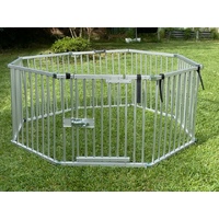 VEBO 8 Panel Aluminium Outdoor Dog Playpen (3 sizes)