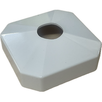 Square Cap with Hole for Vertical Post and Heat Lamp Arm