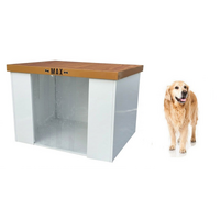 VEBO Chewproof Metal Dog Kennel House (M Brown W100cm)
