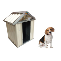 VEBO Outdoor Metal Dog Kennel House (Small 60cm)