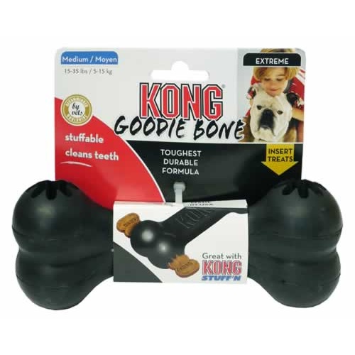 KONG Extreme Goodie Bone Treat Dispensing Chewing Dog Toy [Small / Medium]