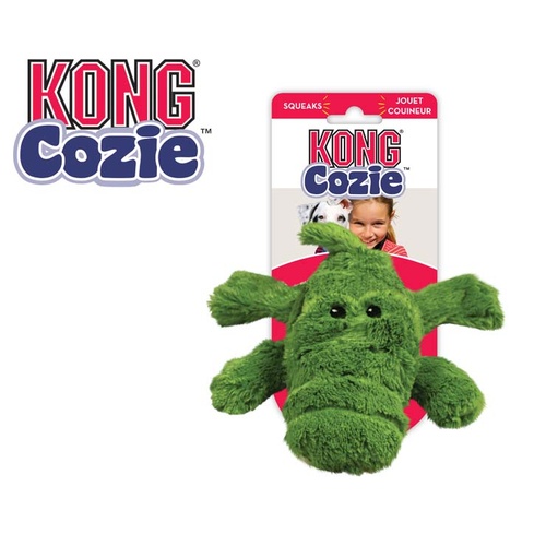 KONG Cozie Alligator Plush Dog Toy  [Size: Small]