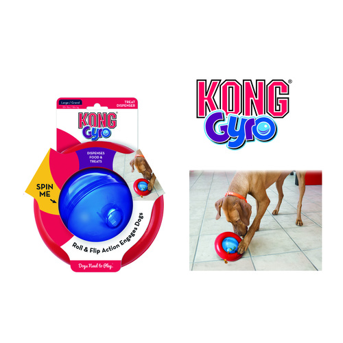 KONG Gyro Treat Dispensing Dog Toy  [Size: Small]