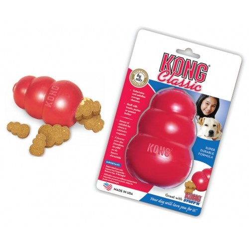 Kong Classic Dog Toy, Rubber Treat Dispenser 