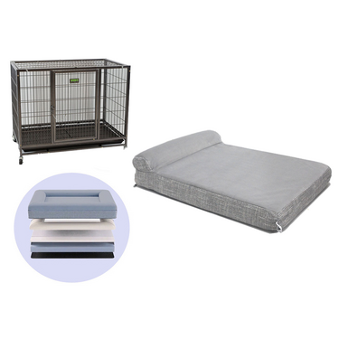 VEBO Orthopedic Memory Foam Bed for Stackable Crates [Size: Small / Medium]