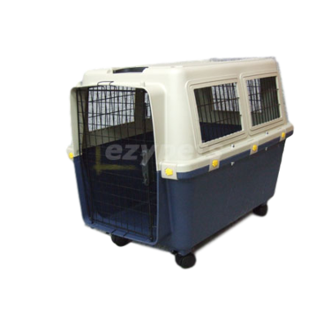VEBO Airline Plastic Pet Carrier Crate for Medium Dogs (Medium)