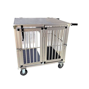 VEBO Deluxe 2 Berth Aluminum Dog Show Trolley [Size: Small]