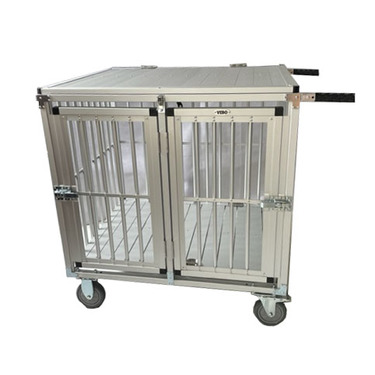 VEBO Deluxe 2 Berth Full Aluminium Dog Show Trolley [Size: Small]