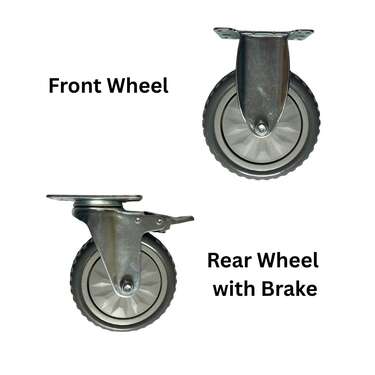 Replacement 5" Nylon Wheels for Vebo Show Trolleys