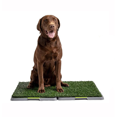 VEBO 85x70cm Synthetic Grass Dog Potty Toilet Tray 
