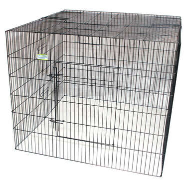 VEBO Enclosed pet exercise pen with door