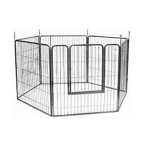 VEBO 6-panel Metal-tube Heavy-duty Pet Exercise Play Pen (2 sizes)