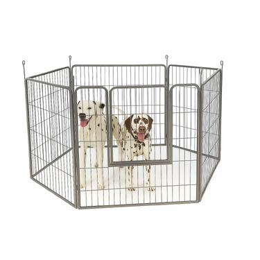 VEBO 6-panel Metal-tube Heavy-duty Pet Exercise Play Pen (Small)