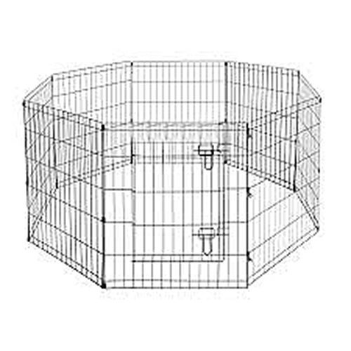 VEBO 8 panel metal wire pet exercise play pen (24 inch)