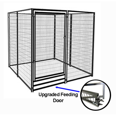 dog kennel panel with door