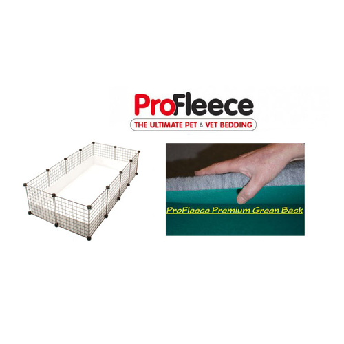 ProFleece 1200gsm Dry Bed (Carpet Backing) for Guinea Pig Cages [Colour: Blue] [Size: 35cm x 35cm]