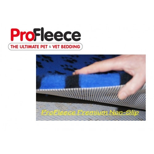 ProFleece Premium 1200gsm Dry Vet Bed NON-SLIP (1m x 0.75m | Blue/Black)