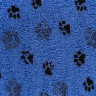 ProFleece 1200gsm Dry Vet Bed for VEBO Deluxe Outdoor Dog Kennel [Colour: Blue/Black] [Size: Small]