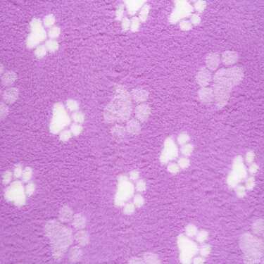 ProFleece 1200gsm Dry Vet Bed for VEBO Deluxe Outdoor Dog Kennel [Colour: Purple/White] [Size: Small]