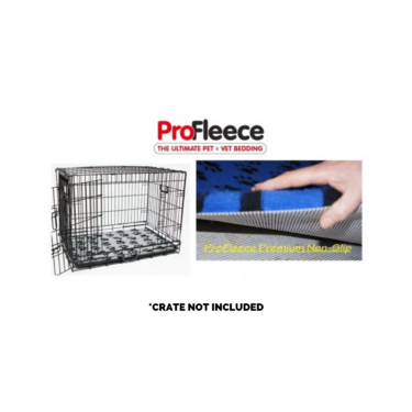 ProFleece Premium 1200gsm Dry Vet Bed for Collapsible Wire Crates (PCR922 | Blue/Black)