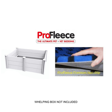 ProFleece 1200gsm Dry Vet Bed (Non-slip) for Whelping Boxes [Colour: Blue] [Size: Small]