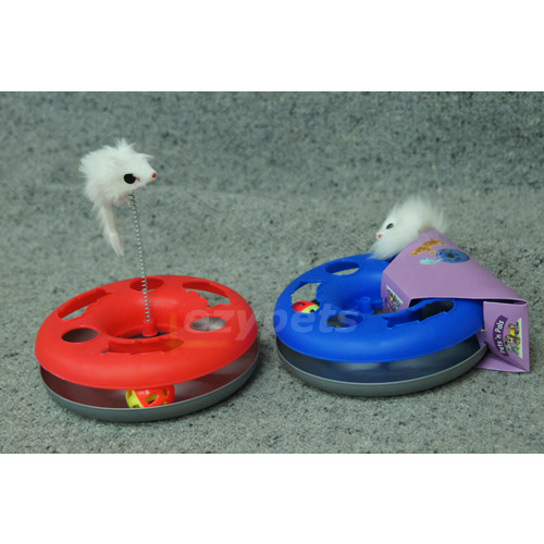 Pets'N'Pals Happy Circle Interactive Cat Toy (Blue)