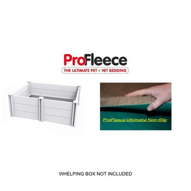 ProFleece 1600gsm Dry Vet Bed (Non-slip) for Whelping Boxes [Colour: Blue] [Size: Small]