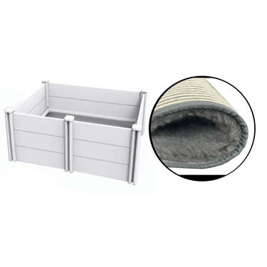VEBO 1200gsm Dry Vet Bed (Non-slip) for Whelping Boxes [Small]