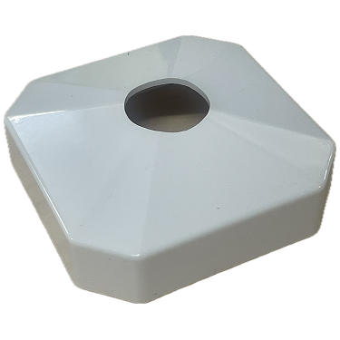 Square Cap with Hole for Vertical Post and Heat Lamp Arm